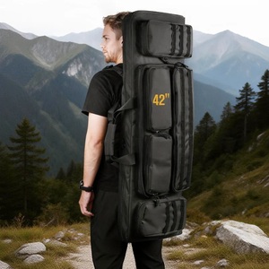 Kinghardcase - Bolsa <span class=keywords><strong>de</strong></span> Nailon 1000D con 4 Métodos <span class=keywords><strong>de</strong></span> Transporte, Bolsa Doble para Rifles, Estuche Blando para <span class=keywords><strong>Armas</strong></span> Largas con Sistema MOLLE - Product Image 5