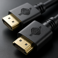 Câble vidéo HD 1080P PVC de 2 m avec logo personnalisé, haute qualité, mâle-mâle, haute performance