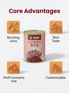 Perlas de Boba con Sabor a Frijol Rojo, Certificadas Halal, Saludables, 900g por Paquete, <span class=keywords><strong>Ingredientes</strong></span> para Té con Leche o Té de Burbujas - Product Image 2