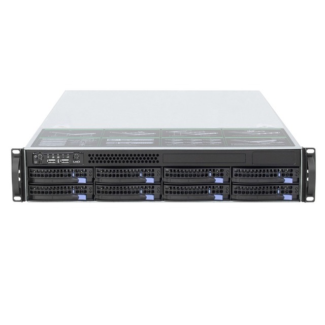 OEM E-ATX 2U Server Chassis 8 Disks Rate-mounted Hot-swappable Storage Server Chassis 12Gb Direct Midplane the NVME Is Available