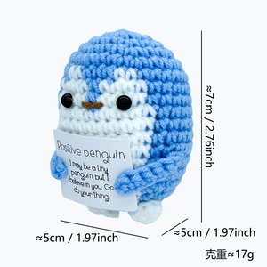 Pingüino de Ganchillo Hecho a Mano, Regalo de Aniversario de Bodas o San Valentín para Mujeres y Hombres, Regalo Romántico de Te Amo para Parejas, Esposa, Esposo - Product Image 2