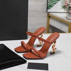 Sandales à plateforme à talons hauts pour femmes, nouvelle conception 2025, formelles, été, strass, sandales de luxe de haute qualité, design de créateur - Product Image 2