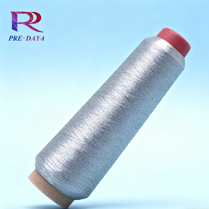 <span class=keywords><strong>Fil</strong></span> teint en polyester/coton 150D <span class=keywords><strong>avec</strong></span> élastique doré/argenté haute résistance pour couture, broderie, point de croix et pompons - Chine - Product Image 1