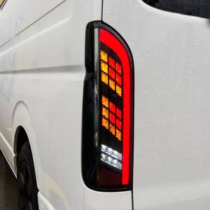 Accesorios de luz trasera de coche para <span class=keywords><strong>Hiace</strong></span> 2005-2018 LED, luces traseras automáticas, actualización de todas las nuevas lámparas traseras dinámicas, accesorios de gran oferta - Product Image 2