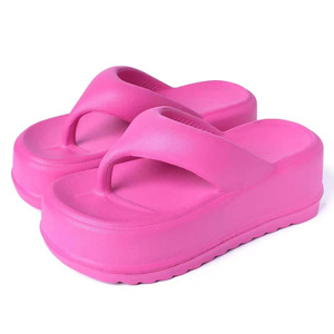 Nouvelles tongs en EVA à semelle épaisse pour l'extérieur, rehaussantes, à semelle souple, antidérapantes, sandales de plage à clipser - Product Image 4