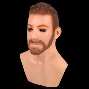 Anime nonno maschera Halloween giovane uomo bello copricapo calvo vecchio bambina viso maschere Cosplay puntelli divertente Masque - Product Image 2