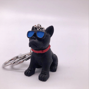 Llavero con forma de dibujos animados para perros, gafas de sol con diseño creativo de pit dog, regalo de promoción - Product Image 4