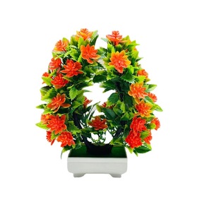 Plantes artificielles en pot, fleurs de lotus en forme de cœur, plastique, haute simulation, décorations pour la Saint-Valentin - Product Image 5