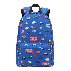 Zaino per Bambini Personalizzato con Cartoni Animati, per <span class=keywords><strong>Asilo</strong></span> e Scuola Materna, Carino Zaino Blu a Forma di Auto per Bambini e Bambine - Product Image 1