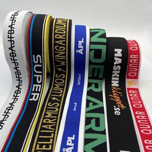 Personalizado 1-8cm Nylon Jacquard Belt Carta Underwear cintura cinto bandas elásticas - Product Image 6