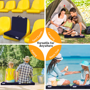 Cuscino per Sedia da Esterno Multifunzione, Rimovibile, Lavabile, Portatile, Pieghevole, Impermeabile, in Memory Foam, <span class=keywords><strong>con</strong></span> Schienale - Product Image 5