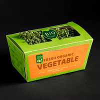 Bac en papier jetable personnalisé pour l'emballage de fruits légumes matériaux recyclés écologiques fraises cerises tomates pour pomme