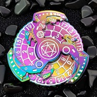 Dazzling 20 Side Luxe Couleur Rotatif D4 D8 D10 D4 Jeu Cadeaux Rotatif D6 D20 Métal Roulette Dnd Dice