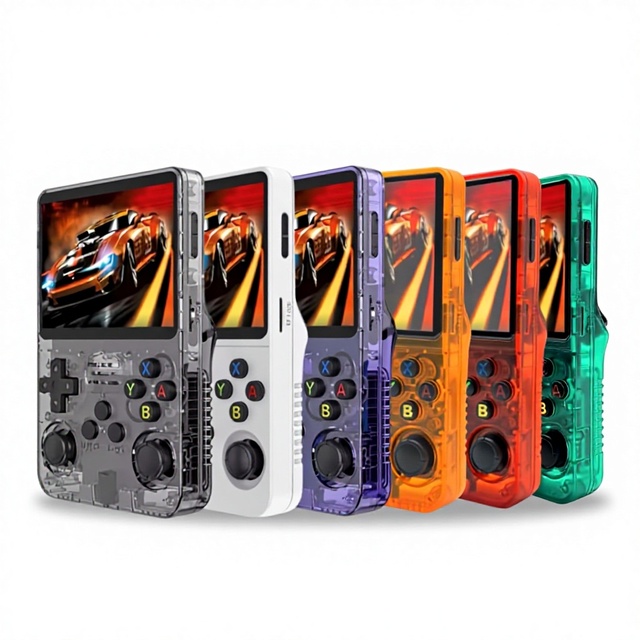 Stock 128GB R36S Retro Handheld Game Console Linux System 3.5 Inch Screen 64GB Portable Pocket Video Game Player R36S