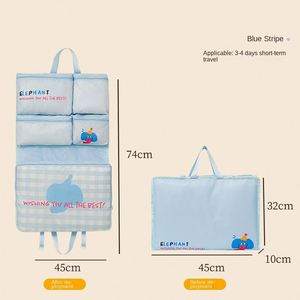 Fashion Large Capacity Multi-Functional Polyester Cartoon Pattern Handbag Foldable Design Zipper Closure Clothes <b>Storage</b> - Product Image 6