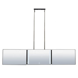 Top Seller <b>3</b> <b>Way</b> Self Hair Cutting Tool LED Tri-fold Makeup <b>Mirror</b> with Height Adjustable Make up - Product Image 2