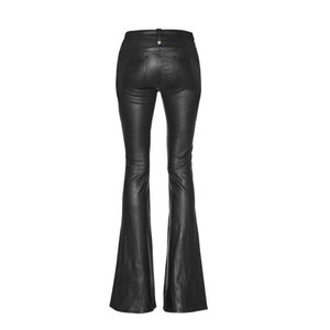 <span class=keywords><strong>Pantalon</strong></span> évasé en similicuir Leggings droits amples à lacets bas de cloche femmes rue taille haute botte <span class=keywords><strong>coupe</strong></span> dame prune <span class=keywords><strong>pantalon</strong></span> slim - Product Image 4