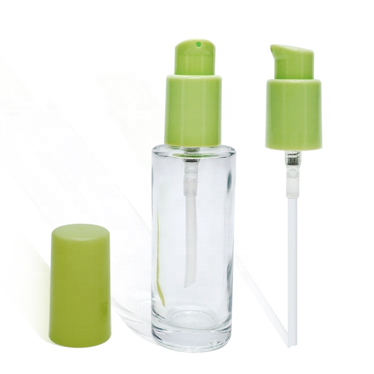 Aangepaste Kleur Groene 20/410,18/415 Plastic Crème Lotion Pomp Met Volledige Dop