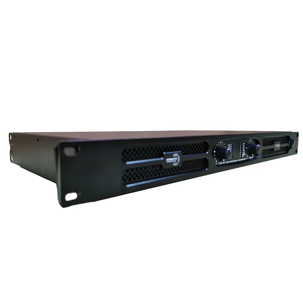 D1802 powerful digital 1u subwoofer amplifier 2 ohms stable professional high power amp