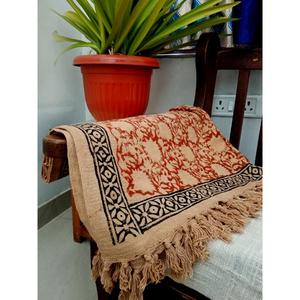 Plaid 100% Coton Fait Main Imprimé à Pompons Léger Toutes Saisons pour Décoration Intérieure – Prix de Gros - Product Image 2