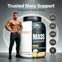 Poudre Protéinée Prise de Masse OEM Haute en Calories avec 50g de Protéines et 250g de Complexes de Glucides pour le Développement Musculaire Maigre et la Prise de Poids