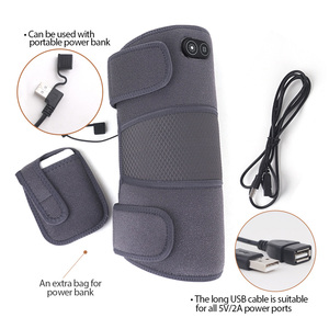 USB 전기 난방 따뜻한 무릎 랩 빨 무릎 진동 마사지 열 요법 랩 - Product Image 4