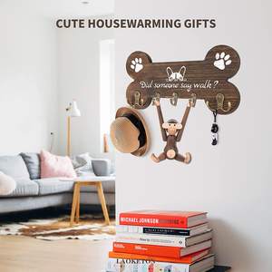 ที่ใส่กุญแจไม้7ตะขอติดผนังสไตล์โบราณที่แขวนเครื่องประดับ - Product Image 3