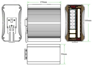 Switch PoE industriel géré L2+ Gigabit avec 8 ports PoE et 4 ports RJ45 12 SFP Fibre pour système de vidéosurveillance - Product Image 4