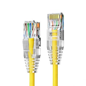 สายเคเบิลอีเธอร์เน็ตแบบบางเฉียบ Cat6A ป้องกันโทรคมนาคมใช้มาตรฐาน RoHS - Product Image 6