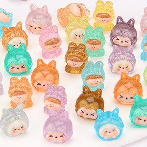 Adornos de resina 3D Kiki rojo brillante, estilos variados, dijes de dibujos animados en miniatura para joyería DIY, colgantes de moda - Product Image 4