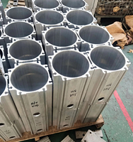 Servicios de Mecanizado CNC de Alta Precisión para Piezas de Carcasa de Aluminio de la Serie 6000, Perforación, Fresado, Superficie Anodizada