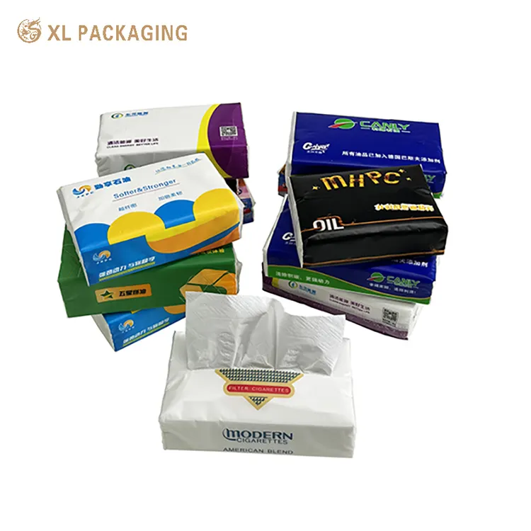 थोक फेस क्लीनिंग होटल होम सॉफ्ट रूमाल पैक अच्छी गुणवत्ता वाला फेशियल टिशू पेपर सॉफ्ट पैकिंग बैग फेस टिशू पेपर