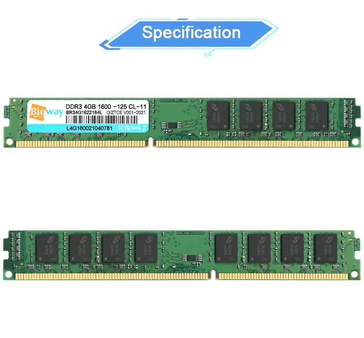 ชิปแรม Ddr3คอมพิวเตอร์ OEM 8GB 4GB 2GB 1333MHz 1600MHz 1866MHz Ddr3ความจำ DDR 3 RAM 4GB