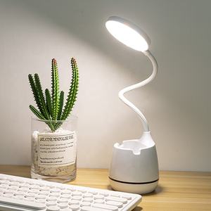 Lámpara de Mesa LED <span class=keywords><strong>Flexo</strong></span>, Lámpara de Escritorio Táctil con Regulación de Intensidad, Moderna, Recargable por USB, Protección Ocular, Lámpara de Lectura, Soporte para Teléfono y Bolígrafo - Product Image 1