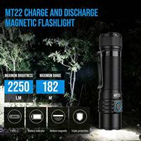 Trustfire MT22 Taktische Taschenlampe Hochleistungs-2250-Lumen Multifunktionale Aluminiumlegierung Wiederaufladbare EDC-Taschenlampe für Camping