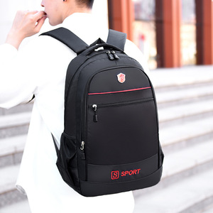 Sport <b>Backpack</b> <b>Large</b> Capacity Laptop Compartment Business Travel Men's Solid Color Black Red Green Blue - Product Image 2