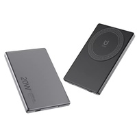 NOUVEAU – Banques d'alimentation sans fil magnétiques personnalisées avec logo, design fin et léger, 5000 mAh, charge rapide PD20W Type-C, mini powerbank – Vente en gros