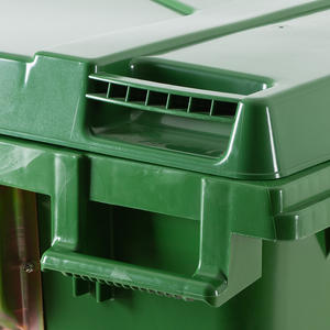 <span class=keywords><strong>Bidone</strong></span> per Rifiuti da Esterno AF07660 BAIYUN, Grande Capacità 660L, Robusto con 4 Ruote e Manico in Metallo - Product Image 6