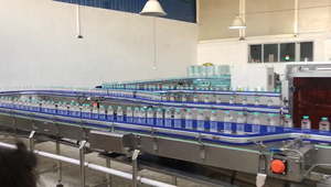 Şişe tampon konveyör masa, gıda fabrikası konveyör hattı, endüstriyel Slat zincirli konveyör makinesi - Product Image 5