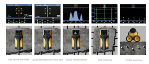 HC-GY62 एकीकृत दीवार स्टील बार डिटेक्टर, कंक्रीट कवर मोटाई डिटेक्टर - Product Image 3