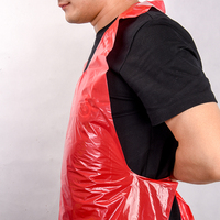 Tablier jetable Enfants adultes personnes âgées tablier étanche anti-huile en plastique transparent bavoir étendu