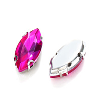 Diamantes de imitación en forma de ojo de caballo con diamantes de imitación en forma de D utilizados para coser vestidos de alta gama y bodas