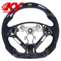 Volant sport personnalisé en fibre de carbone forgée avec affichage LED du régime moteur pour Infiniti G37 G20 G25 G3 G35 G37x G37XS