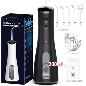 Irrigador Bucal Portátil Inalámbrico de 300ml con Molde Privado, IPX7, para Limpieza Dental en Viajes y Hogar, Totalmente Impermeable - Product Image 1