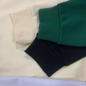 Felpa Oversize in Cotone 350 GSM con Ricamo, Collo Tondo, Stile Francese, con Strass per Donna - Product Image 4