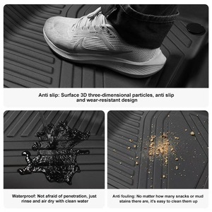 Tapis TPE écologiques résistants à la saleté, sur mesure, imperméables, semi-entièrement enveloppants, épaisseur 3,5 mm, 4 pièces, compatibles avec Volkswagen <span class=keywords><strong>Tiguan</strong></span> Hybrid <span class=keywords><strong>2021</strong></span> - Product Image 5