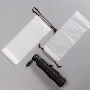Transparent <b>Waterproof</b> Umbrella Storage <b>Bag</b> With <b>Drawstring</b> Closure For Travel Unisex PVC Material - Product Image 2