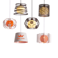 Lampe suspendue moderne simple personnalité nordique en fer lampe industrielle pour restaurant café salle à manger suspension