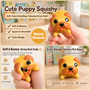 Giocattolo Squishy a Forma di Cucciolo con Lingua Sporgente, Divertente Giocattolo Antistress Sensoriale per Bambini e Adulti - Product Image 5