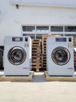 Commercial Stainless Steel Washer Extractor for Rigid Laundry Business Electric Fuel Cold Water Hard Mount Washing Machine